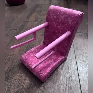 2015 American Girl Doll Bistro STAR Chair Pink boostrr for 18" dolls